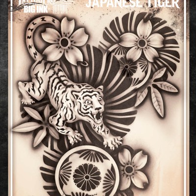 Airbrush Tattoo Pro BIG Japanese Tiger